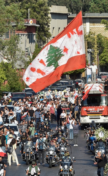 La marcha en Beirut para exigir una investigación transparente