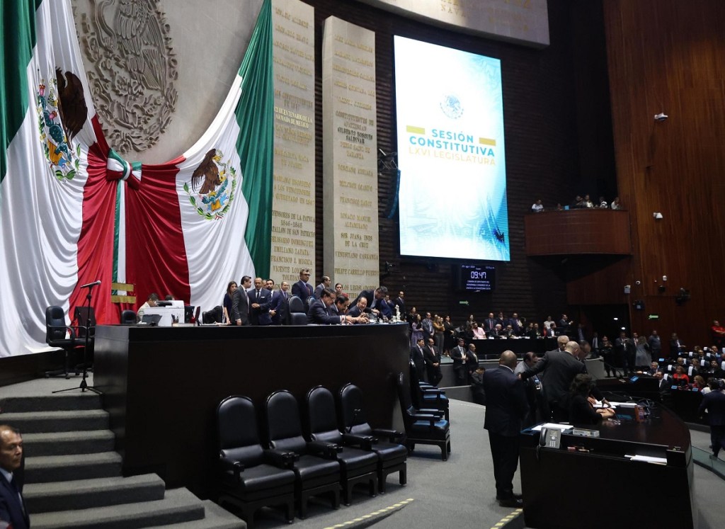 Una imagen de la sesión constitutiva de la Cámara de Diputados (Foto de El Universal)