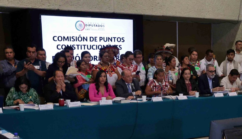 Reunión ordinaria de la Comisión de Puntos Constitucionales en la Cámara de Diputados, para la discusión y, en su caso, aprobación de cuatro dictámenes del paquete para las reformas constitucionales de AMLO