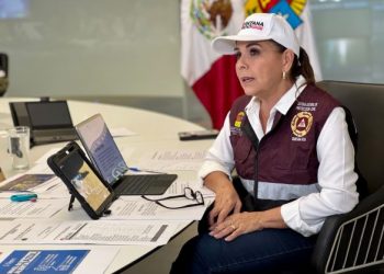 Anuncia Mara Lezama suspensión de clases en Benito Juárez, Isla Mujeres, Lázaro Cárdenas y reactivación eléctrica del 94% tras el paso de “Helene”