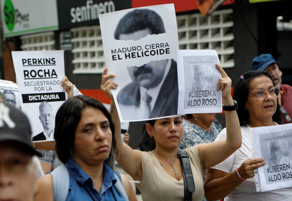 Manifestación reciente en Caracas para exigir la liberación de detenidos en las protestas postelectorales