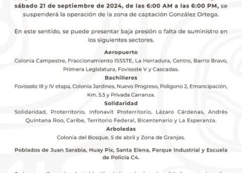 CAPA anuncia la reparación de una fuga en el acueducto de Chetumal para este sábado