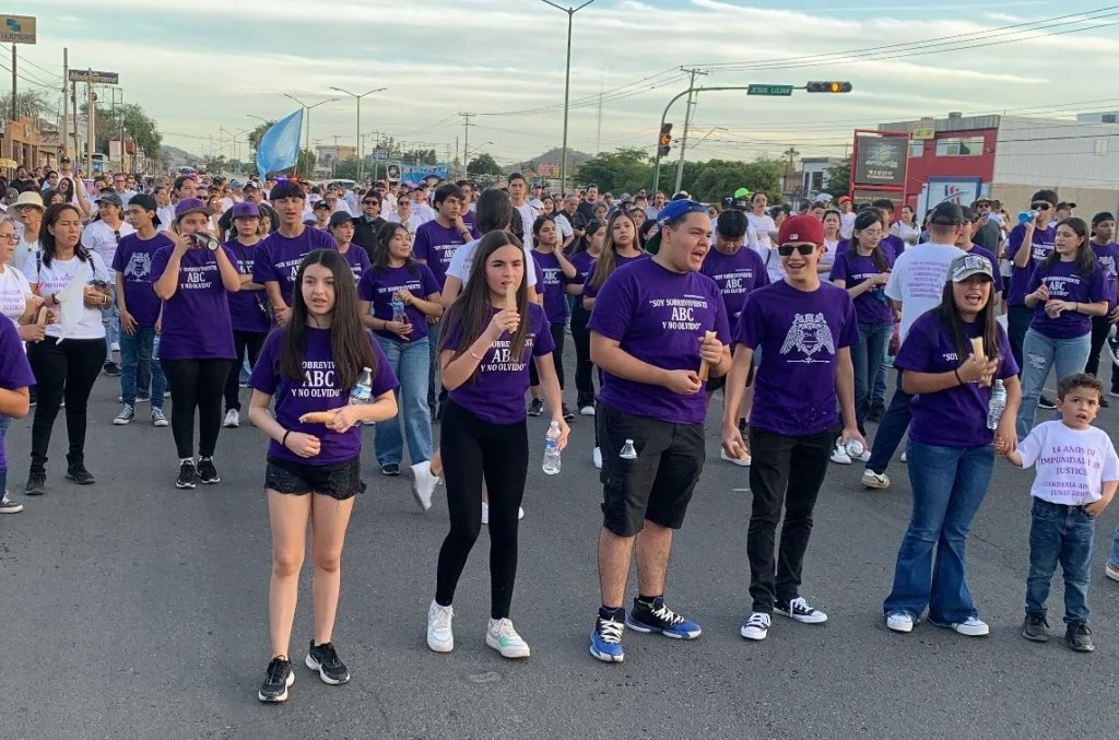 Imagen de archivo de una manifestación para exigir justicia por el incendio en la Guardería ABC, de Hermosillo