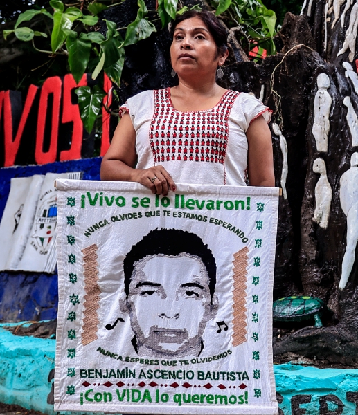 Cristina Bautista, madre del normalista desaparecido Benjamín Ascencio