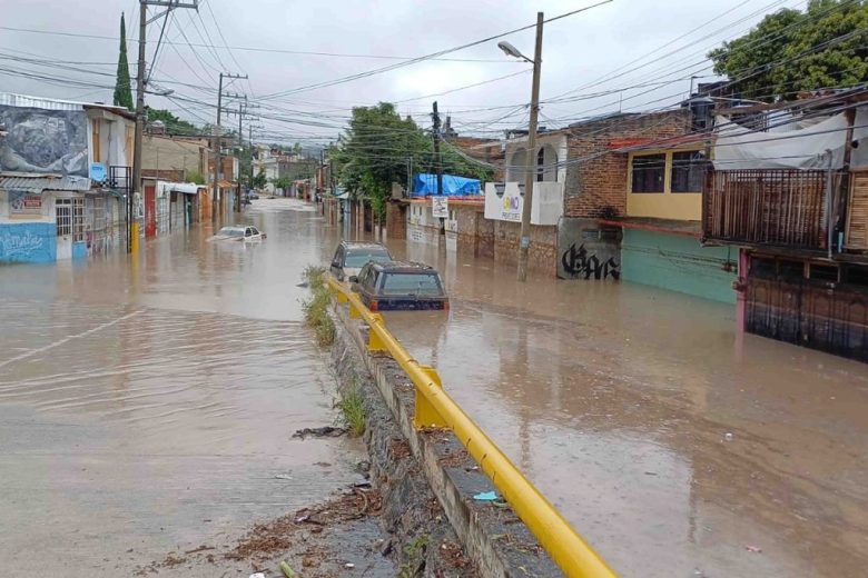 Otro de los municipios de Guerrero muy afectados por el huracán John fue Chilpancingo (Foto de El Universal)