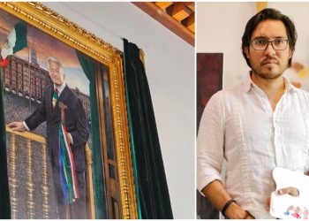 El yucateco Jorge Ermilo Espinosa, pintor del retrato oficial de AMLO