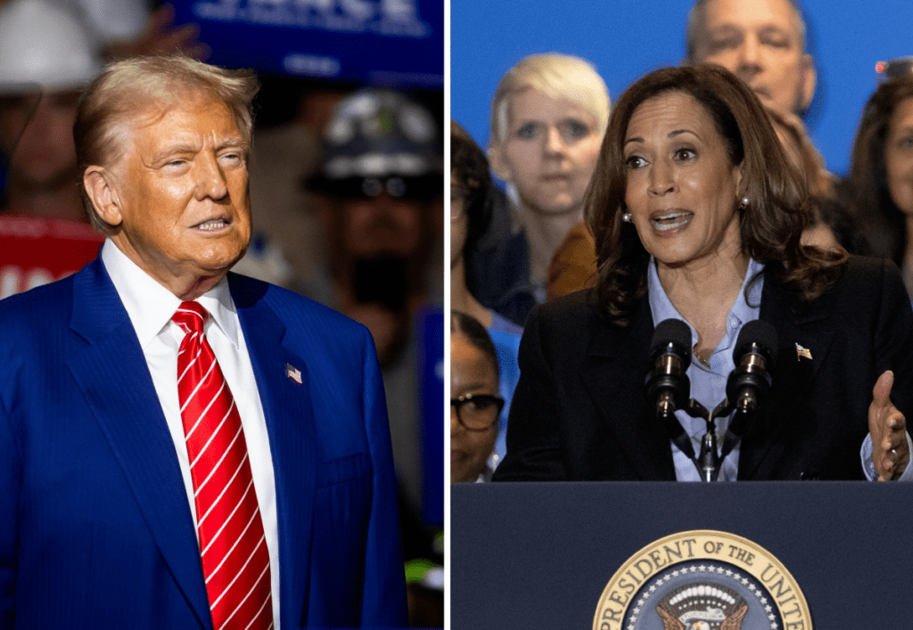 Los candidatos presidenciales Donald Trump, republicano, y Kamala Harris, demócrata, debaten mañana