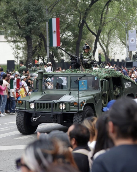 Otro aspecto del desfile de Independencia en la metrópoli