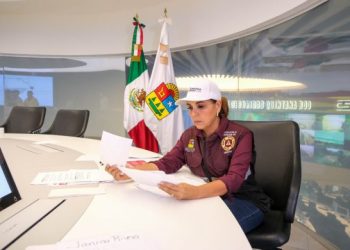Mantiene Mara Lezama informada a la población sobre el paso de “Helene”