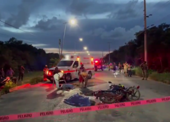 ¡Tragedia en Cancún! Dos Trabajadores Mueren en Accidente en el Arco Vial