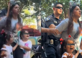 Mujer es arrestada en Disneyland frente a sus hijas; quería que pasaran gratis (VÍDEO)