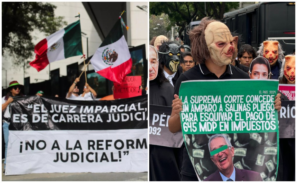 La Comisión de Puntos Constitucionales comienza a discutir la reforma al Poder Judicial en medio de protestas a favor y en contra