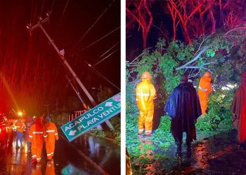 Reportan dos muertos tras el paso de “John” en Guerrero