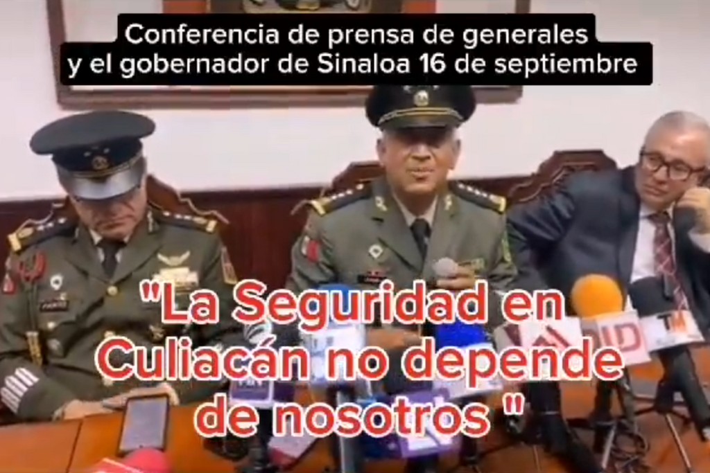 VIDEO: Sedena admite que no puede frenar guerra del narco en Sinaloa: esto dijo