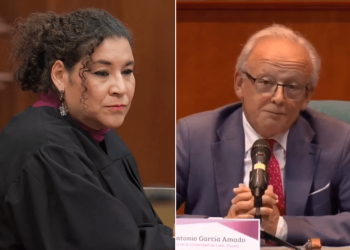 VÍDEO Sorprenden a Lenia Batres: invita a experto español y esto dijo sobre la reforma Judicial