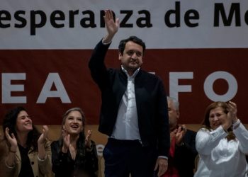 “Andy” López Beltrán en asamblea morenista