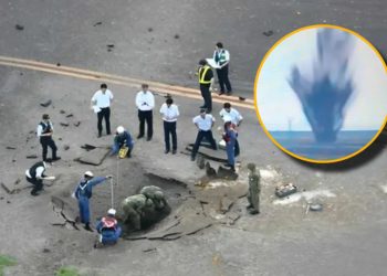 Bomba de la II Guerra Mundial estalla en un aeropuerto japonés