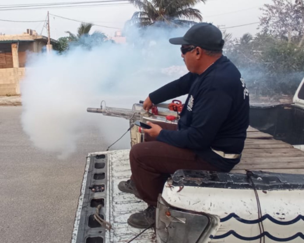 Pasada fumigación en Progreso. En Yucatán hay tres nuevos casos confirmados de dengue en este año