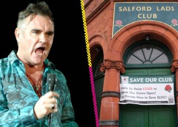 Morrissey dona 50 mil libras para salvar el ‘Salford Lads Club’ en Manchester