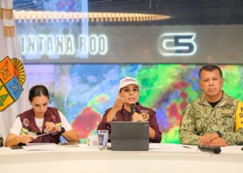 Preside Mara Lezama sesión extraordinaria del Consejo Estatal de Protección Civil ante cercanía de “Milton”