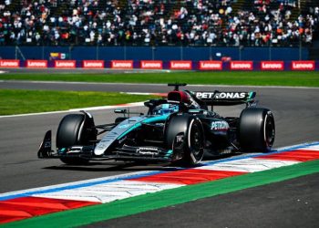 Russell lidera unos accidentados libres en el GP de México; Pérez y O’Ward fueron 10 y 13