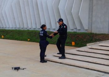 Se certifican elementos de la SSC para integrarse a la Unidad de Drones Itzamná, entre ellos, las primeras dos mujeres