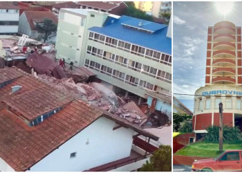 Se derrumba hotel en Villa Gesell, Argentina; reportan varios desaparecidos