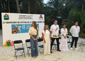 SEMA e IBANQROO celebran 22ª edición del Festival de la Tortuga Marina en el Santuario Xcacel-Xcacelito