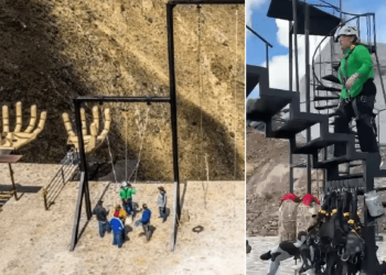 VÍDEO Joven turista cae de plataforma en columpio extremo: esto pasó