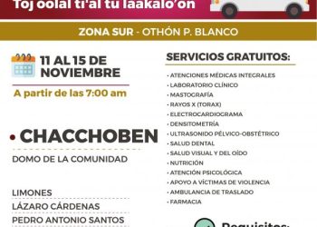 Caravanas Médicas Móviles mejoran calidad de vida de las y los quintanarroenses: SESA