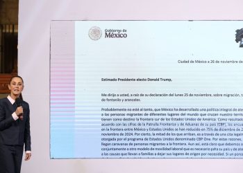 Carta íntegra de Claudia Sheinbaum a Donald Trump, sobre la migración, el fentanilo y los aranceles