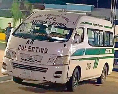 El transporte colectivo quedó en medio de una balacera en Tuxtla