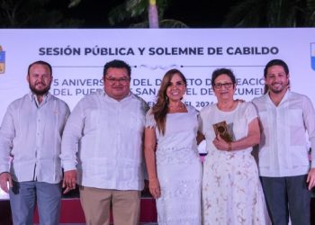 Cozumel está en la ruta correcta para la transformación y la prosperidad compartida de las y los cozumeleños: Mara Lezama