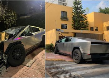 Cybertruck de Tesla se estrella contra una casa en Ciudad de México
