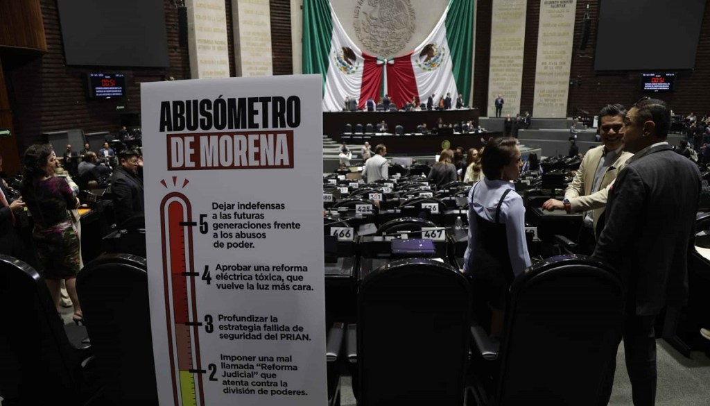 Aspecto de la sesión en la Cámara de Diputados donde se discutió la llamada supremacía constitucional (Foto de El Universal)