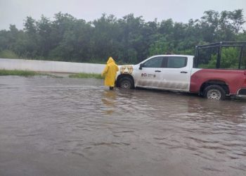 La Coordinación Estatal de Protección Civil refuerza acciones ante las lluvias en el sur del estado por la Tormenta Tropical Sara