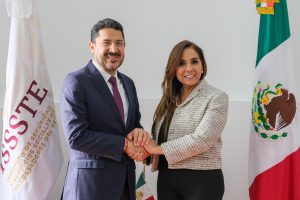 Revisa Mara Lezama con Martí Batres estrategias de salud del ISSSTE, en beneficio de las y los quintanarroenses