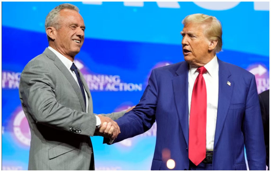 Donald Trump nombra a Robert F. Kennedy Jr. como Secretario de Salud y Servicios Humanos, en Estados Unidos