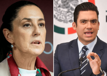 VÍDEO Cuestionan a Claudia Sheinbaum del fraude en Segalmex y propiedades de Bartlett