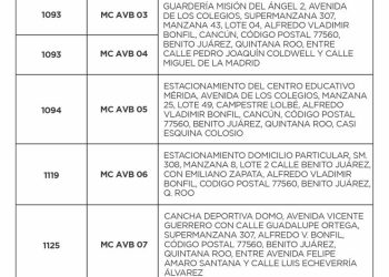 GOBIERNO DE BJ ANUNCIA UBICACIÓN DE CASILLAS PARA ELECCIÓN DEL DELEGADO DE ALFREDO V. BONFIL