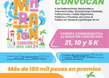 INVITA GOBIERNO DE BJ A PARTICIPAR EN MEDIO MARATÓN DE CANCÚN