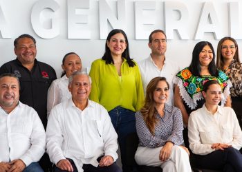 Acompaña Estefanía Mercado a la Gobernadora a la inauguración de la nueva sede de la Fiscalía General del Estado