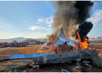 Accidente de avión en Corea del Sur; iban 181 pasajeros a bordo