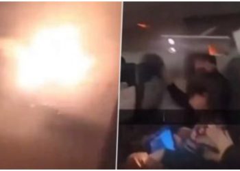 Avión de Air Canada sufre falla en pleno aterrizaje; hubo fuego y heridos (Vídeo)