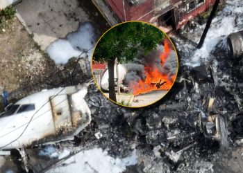 Avión privado se despista y choca vivienda en Buenos Aires (VÍDEO)