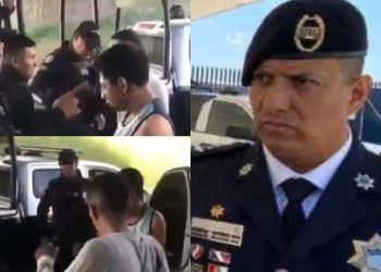 Cesan a mando policial por humillar a dos hombres en Guanajuato