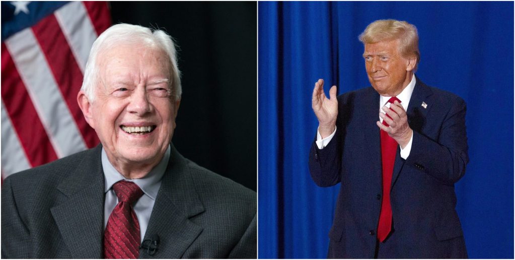 Donald Trump lamentó el fallecimiento del ex presidente demócrata Jimmy Carter, quien murió hoy a los 100 años de edad en su casa de Plains, Georgia.