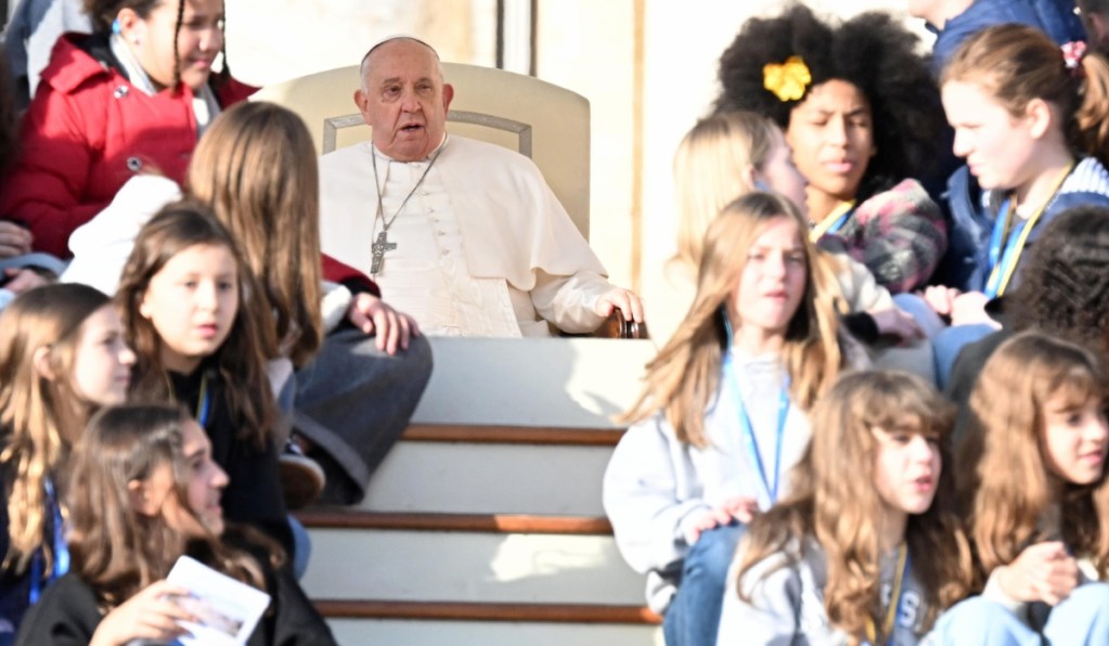 El papa Francisco, durante su Audiencia General semanal el miércoles