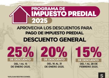 En apoyo a la economía familiar, Estefanía Mercado invita a aprovechar los importantes descuentos en el pago del predial