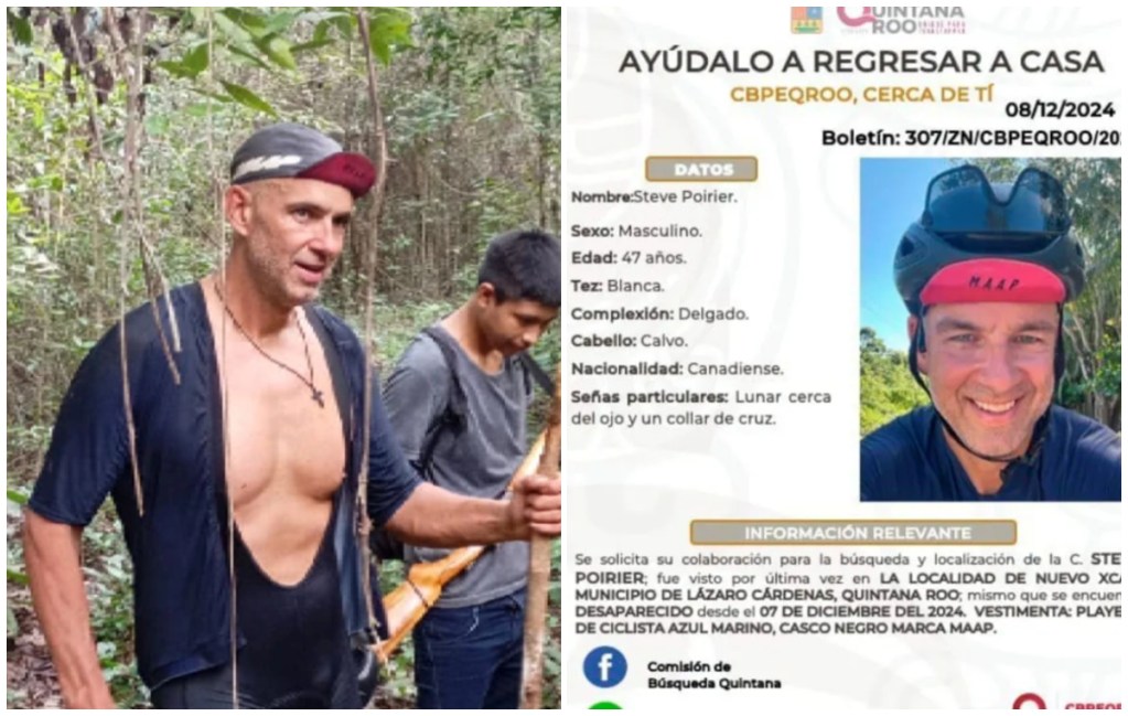 Encuentran con vida a un hombre extranjero perdido en la selva de Quintana Roo; es un ciudadano canadiense